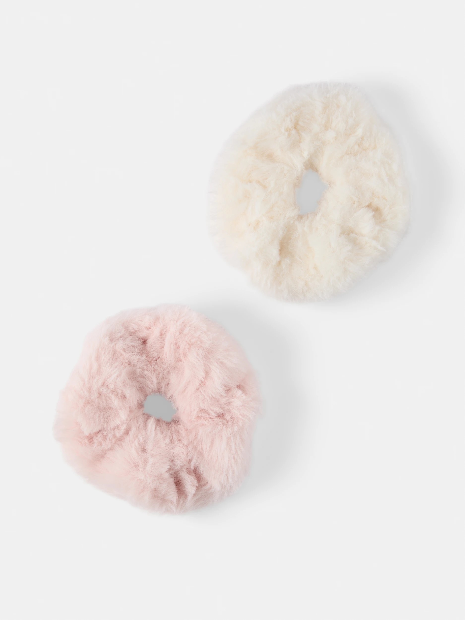 1 2 Pack Faux Fur Hair Scrunchies, 1 of 4