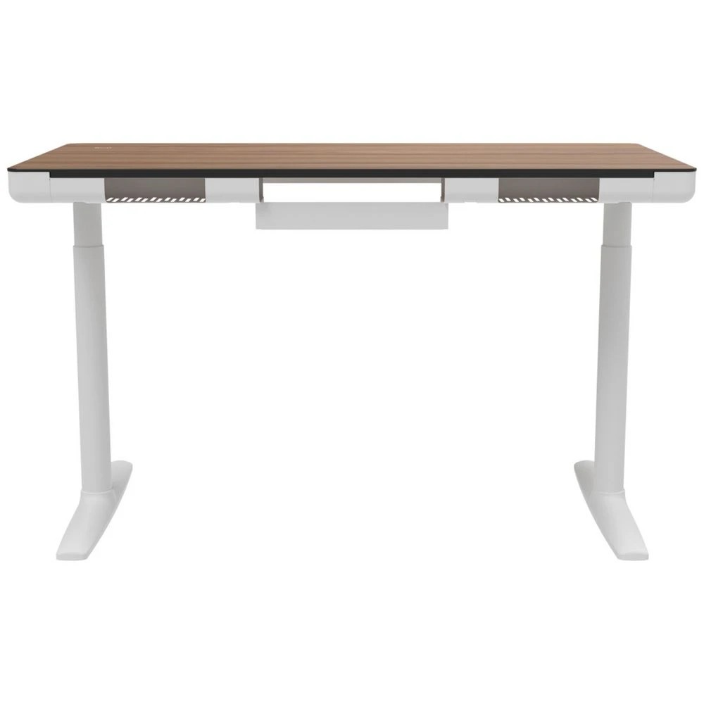 4 Helsinki Electric Sit Stand Desk 1400mm Walnut/White Desks, Tables and Workstations, 4 of 10