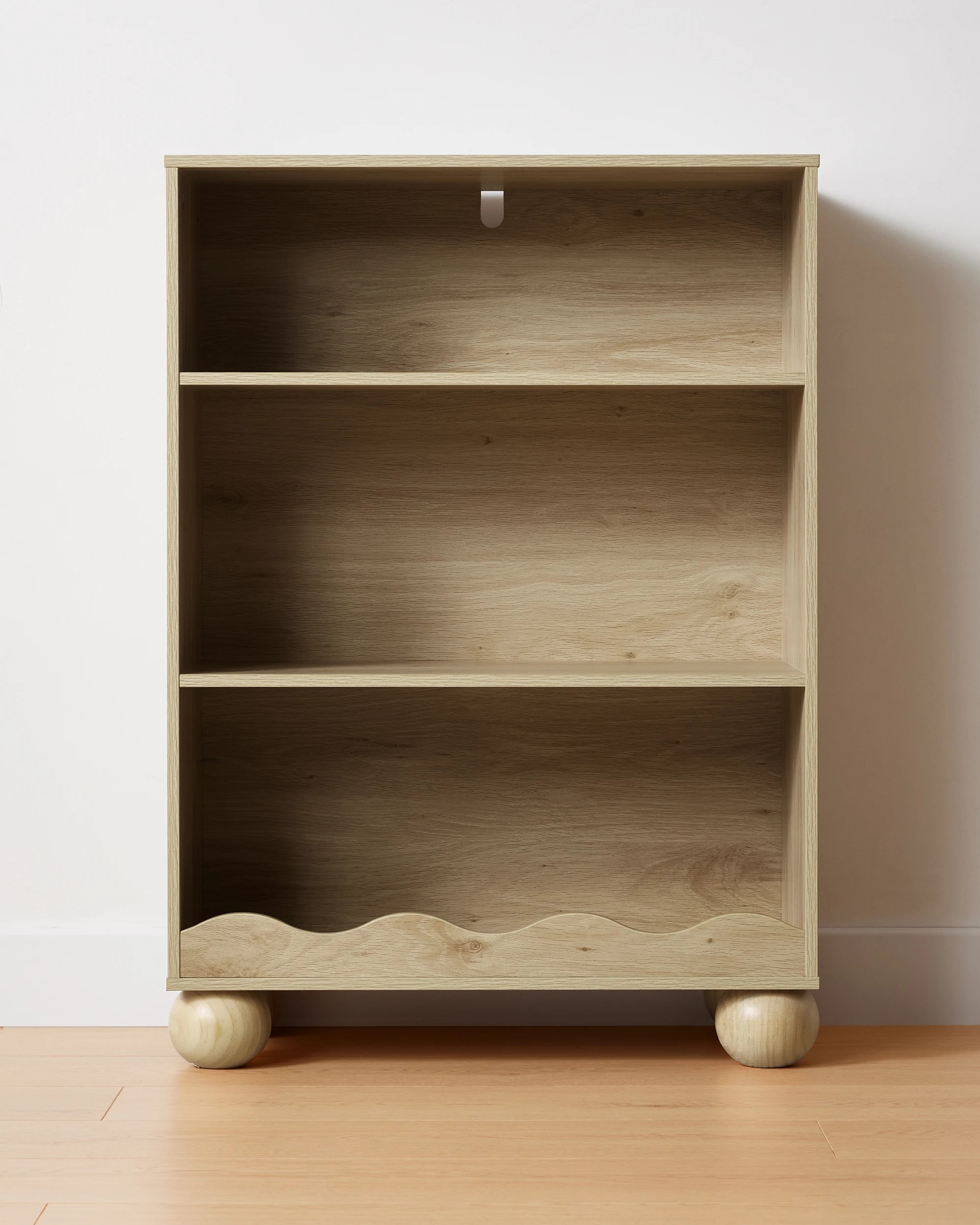 2 Wave Bookshelf - Oak, 2 of 6