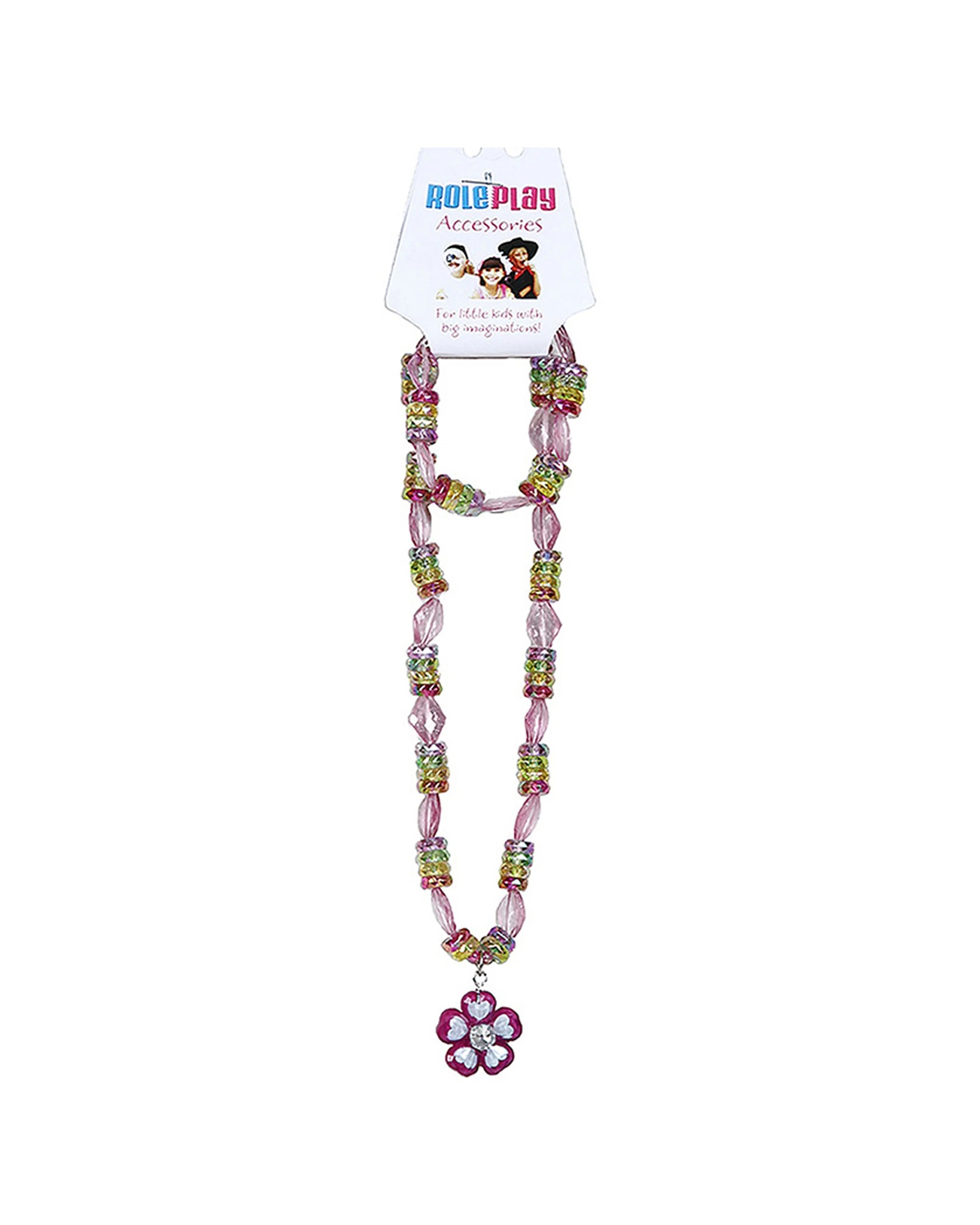 1 Rubies Beaded Plastic Necklace Bracelet Kids Children Accessory - Multi, 1 of 1