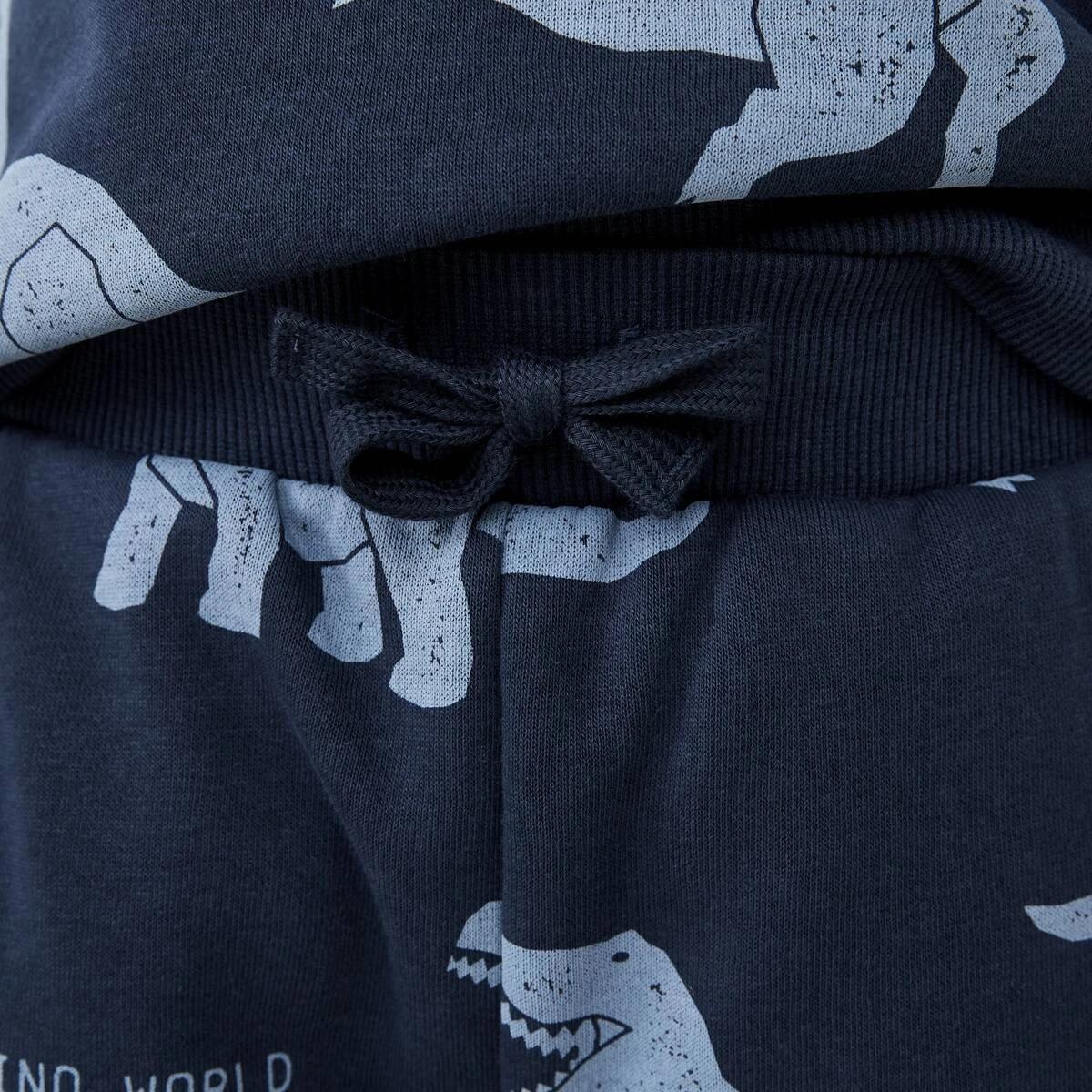 3 All Over Print Trackpants Blu Dino, 3 of 9