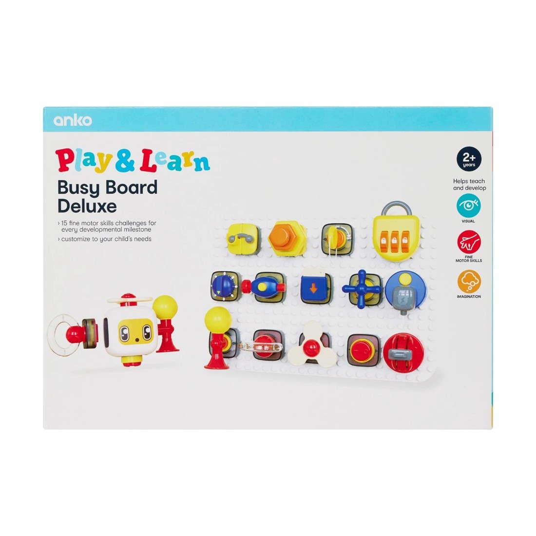 9 Play & Learn Busy Board Deluxe, 9 of 9