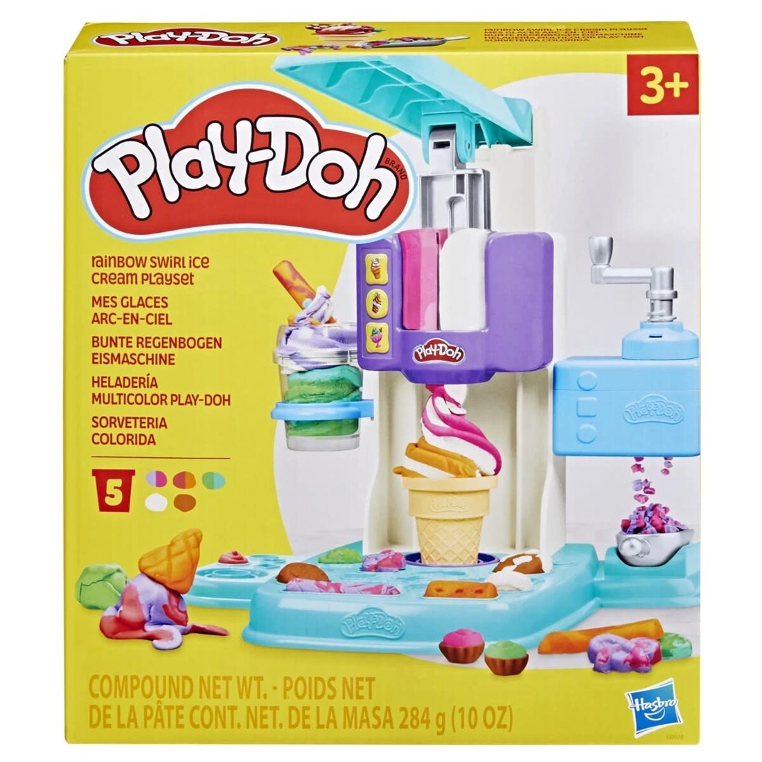 1 Play-Doh Rainbow Swirl Ice Cream Playset, 1 of 3