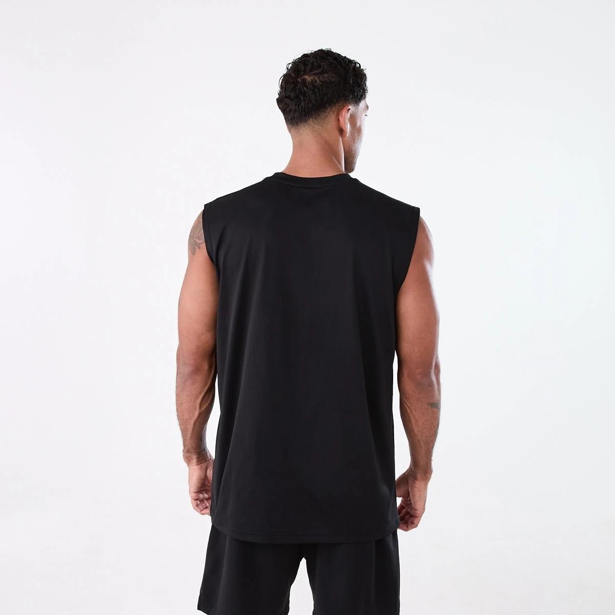 3 Active Mens Training Oversized Muscle BLACK, 3 of 5