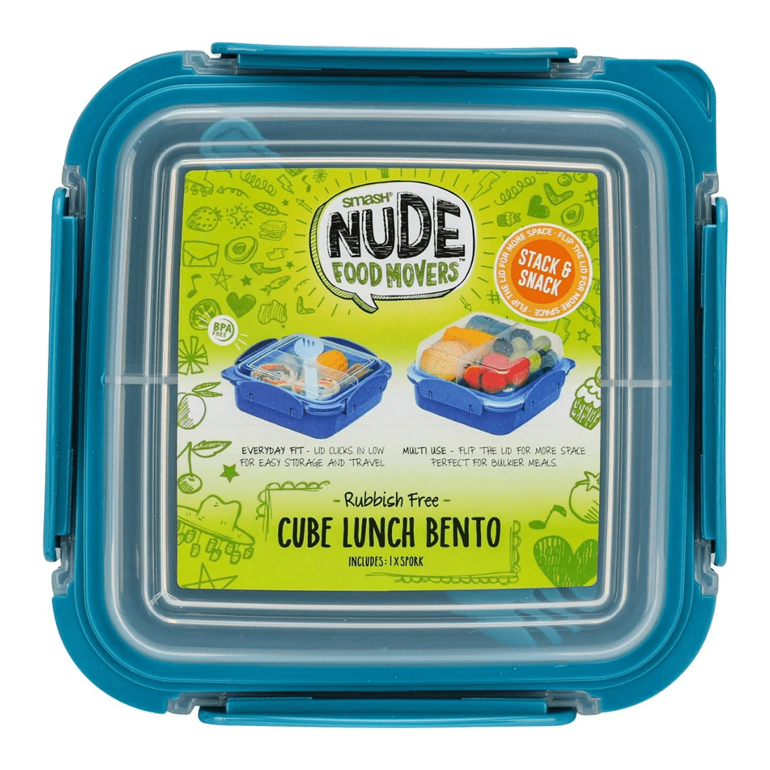 6 Smash Cube Lunch Bento Jade, 6 of 9