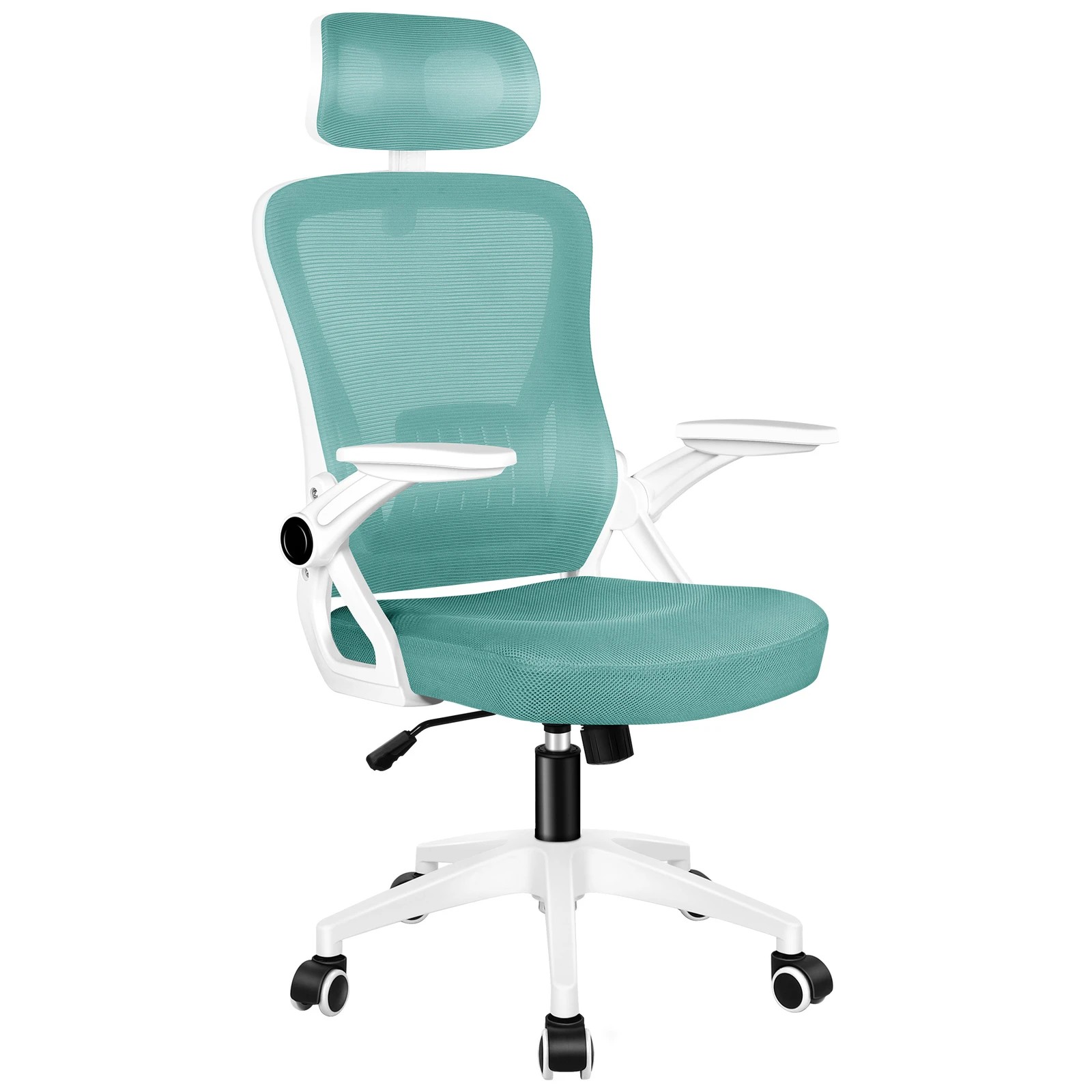 1 Alfordson Mesh Office Chair Executive Fabric Seat Tilt Gaming Racing Computer - Green, 1 of 10
