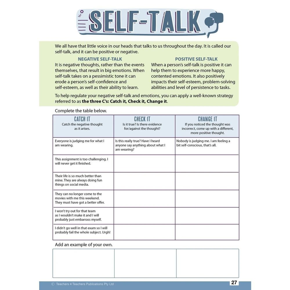4 My Wellbeing Journal Year 9 & 10, 4 of 4