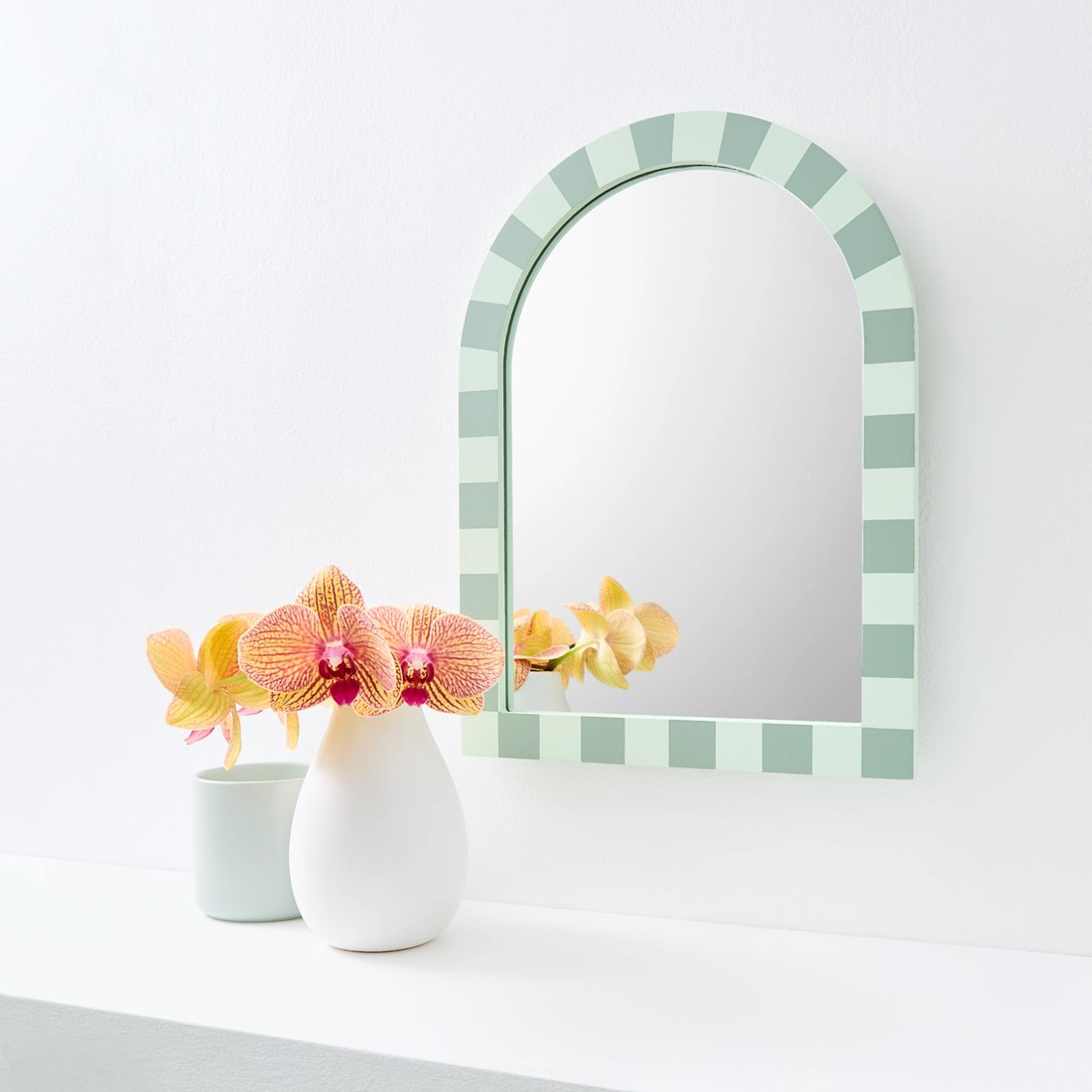 1 Two Tone Arch Mirror, 1 of 7