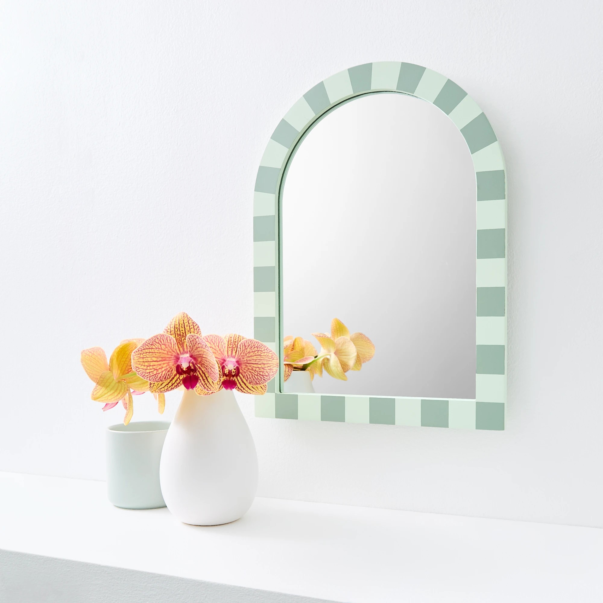 1 Two Tone Arch Mirror, 1 of 7