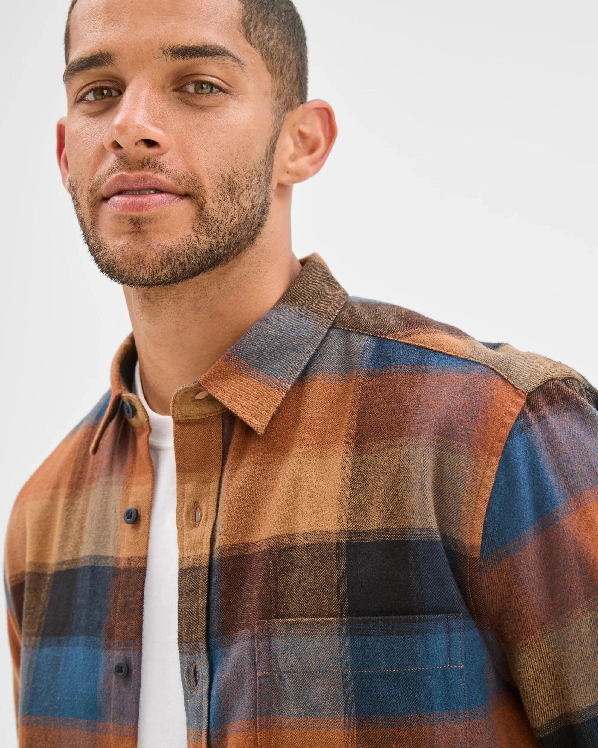 5 Target Australian Cotton Long Sleeve Flannelette Shirt MULTI, 5 of 6