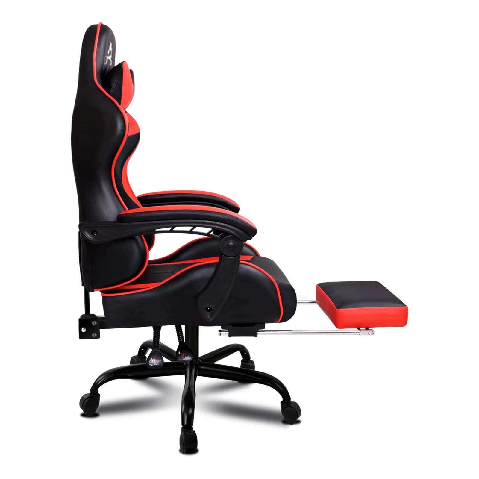 5 Alfordson Gaming Chair Office Executive Racing Footrest Seat PU Leather - Red, 5 of 10