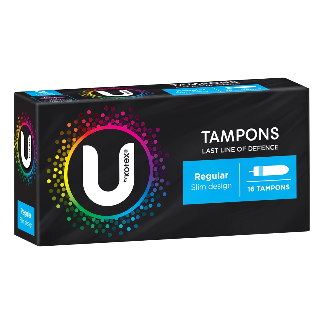 1 U by Kotex 16 Pack Regular Slim Tampons, 1 of 10