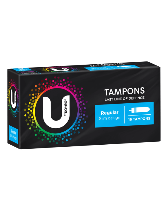 U by Kotex 16 Pack Regular Slim Tampons