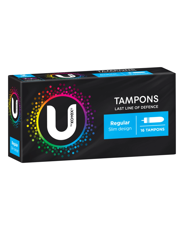 U by Kotex 16 Pack Regular Slim Tam