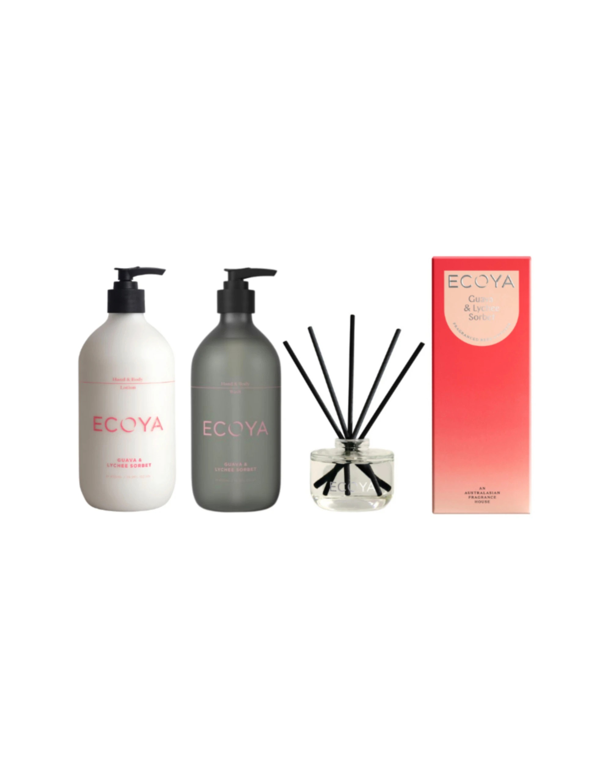 1 Ecoya Guava & Lychee The Fragrant Bathroom set -  Hand & Body Wash, Lotion and M - Multi, 1 of 4