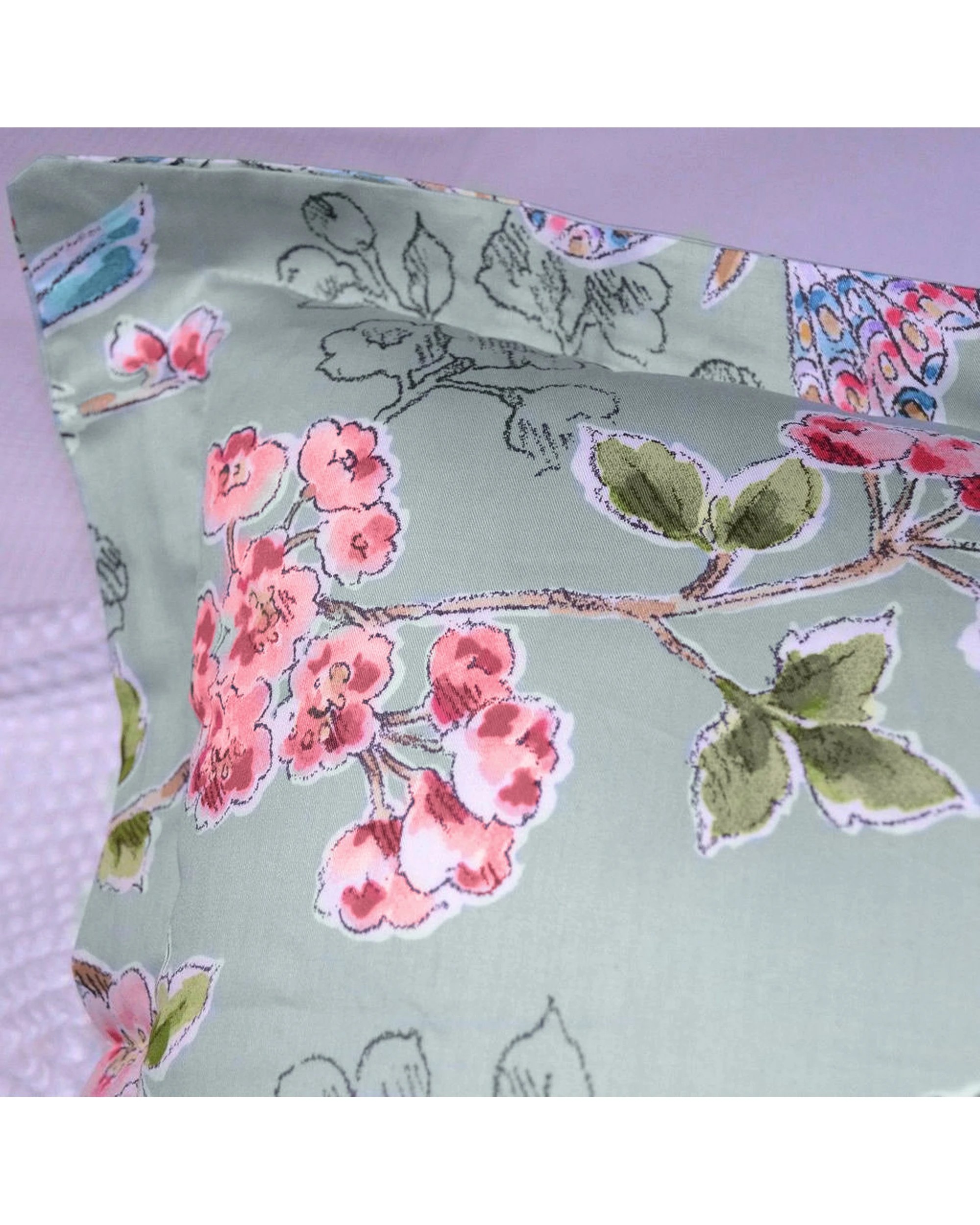 3 Cotton More 2pc 100% Cotton 500TC Sateen Cushion Cover Set 45x45cm A - Pattern, 3 of 3
