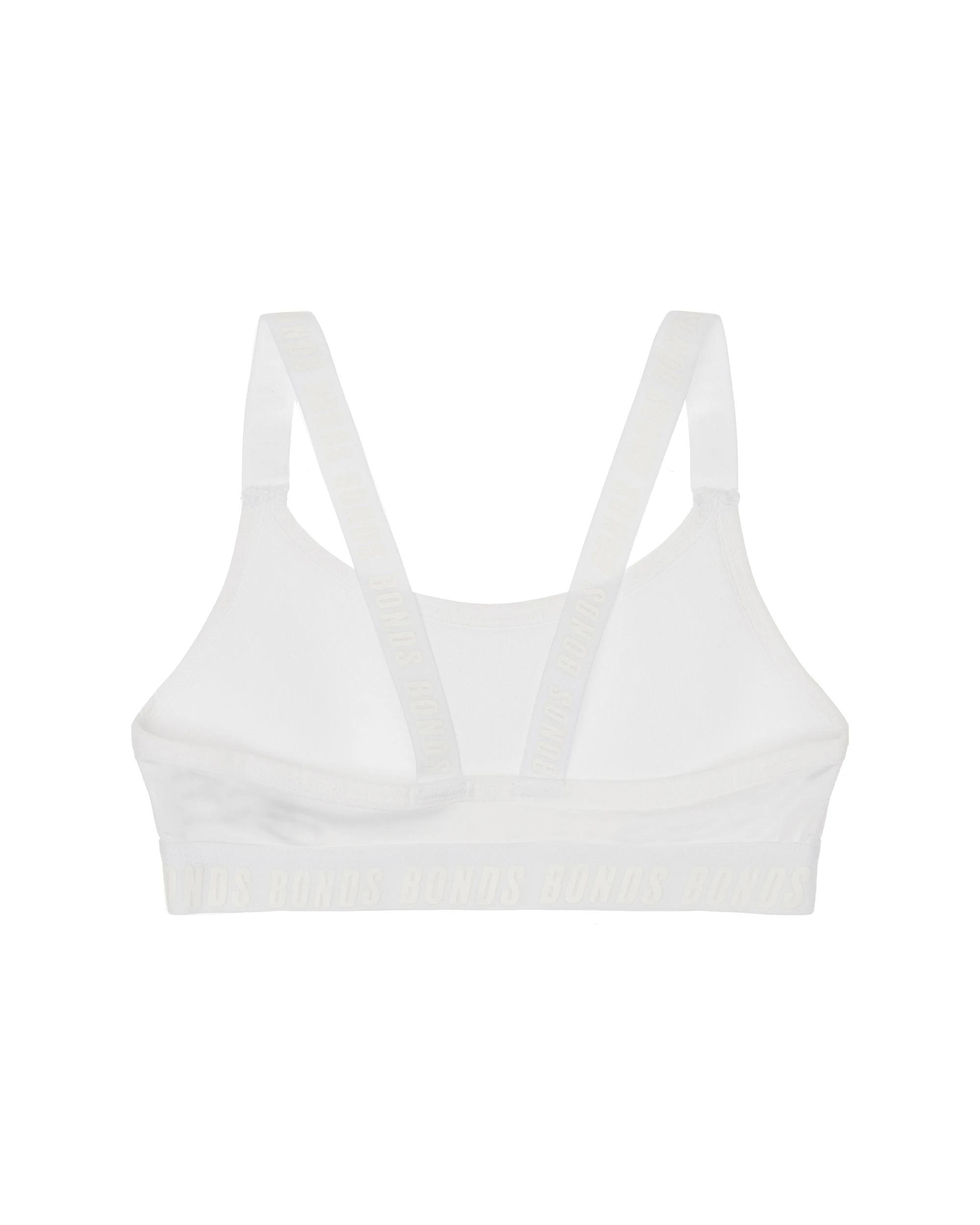 4 Bonds Girls Performance Crop Top WHITE, 4 of 5