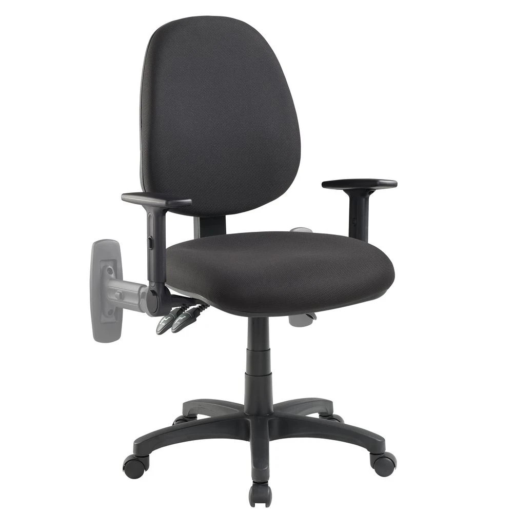 3 Pago Matrix II Plus Heavy-Duty Ergo Chair Folding Arms Black Drafting Chairs, 3 of 6