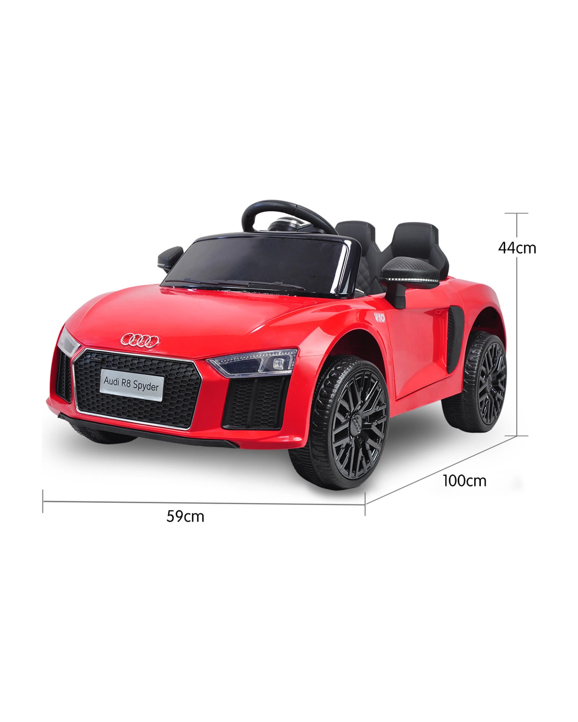 6 Kahuna R8 Spyder Audi Licensed Kids Electric Ride On Car Remote Control Red, 6 of 10