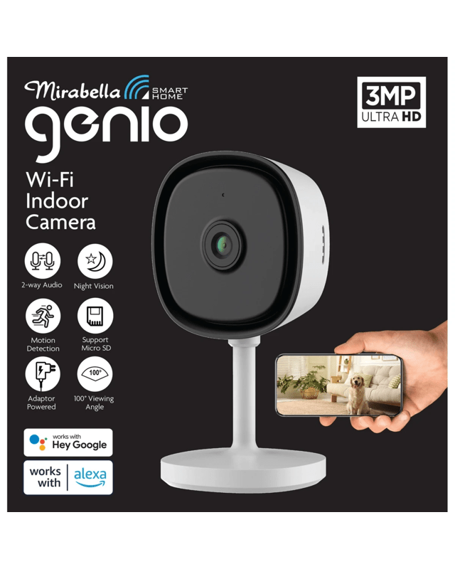 Mirabella Genio Wi-Fi 3MP Fixed Indoor Ca