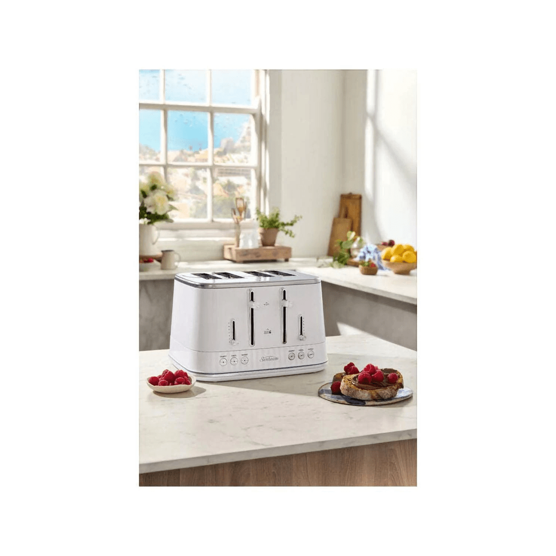 3 Sunbeam French Riviera Collection 4 Slice Toaster - White, 3 of 3