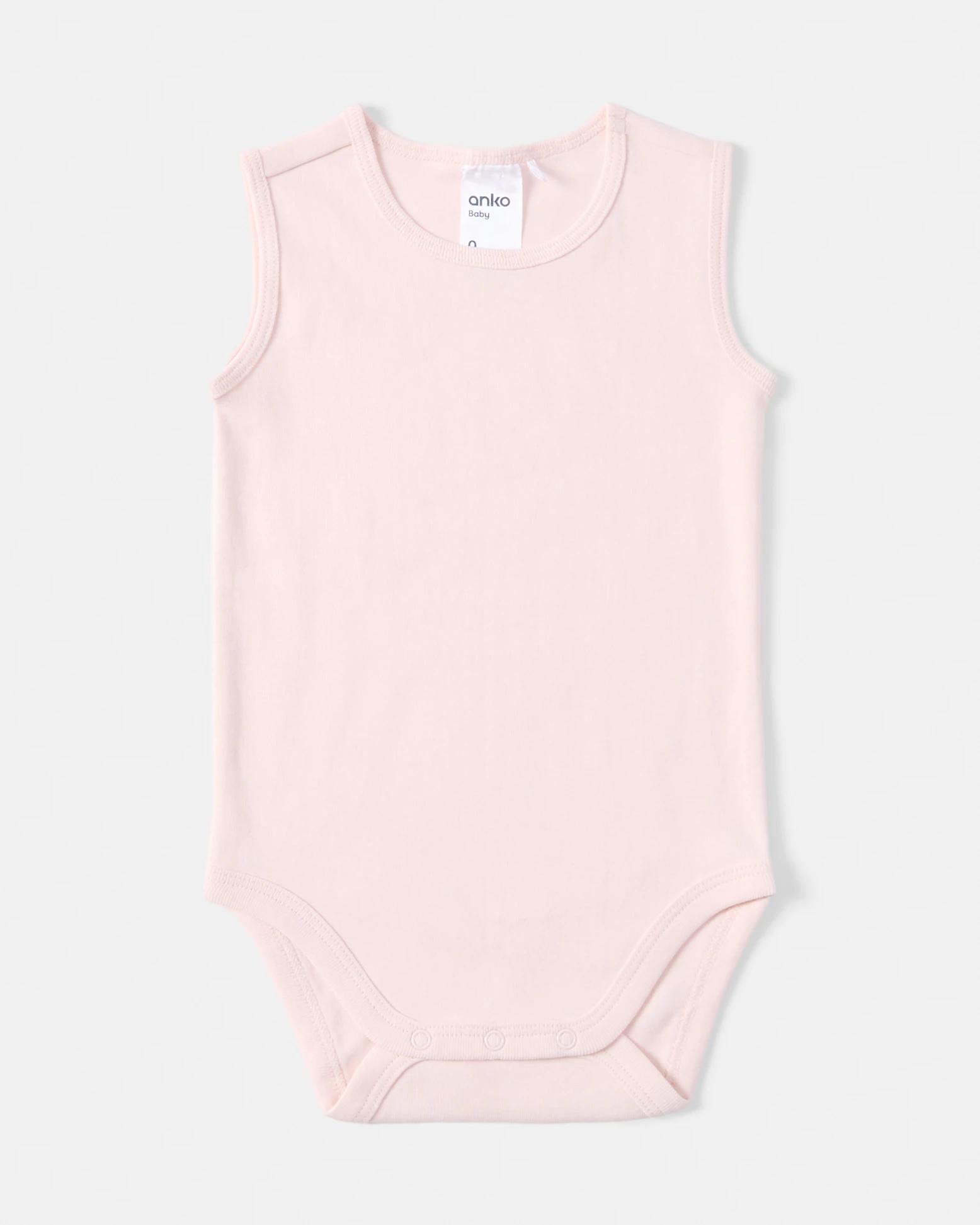 4 2 Pack Cotton Sleeveless Bodysuits Pnk Pck, 4 of 6