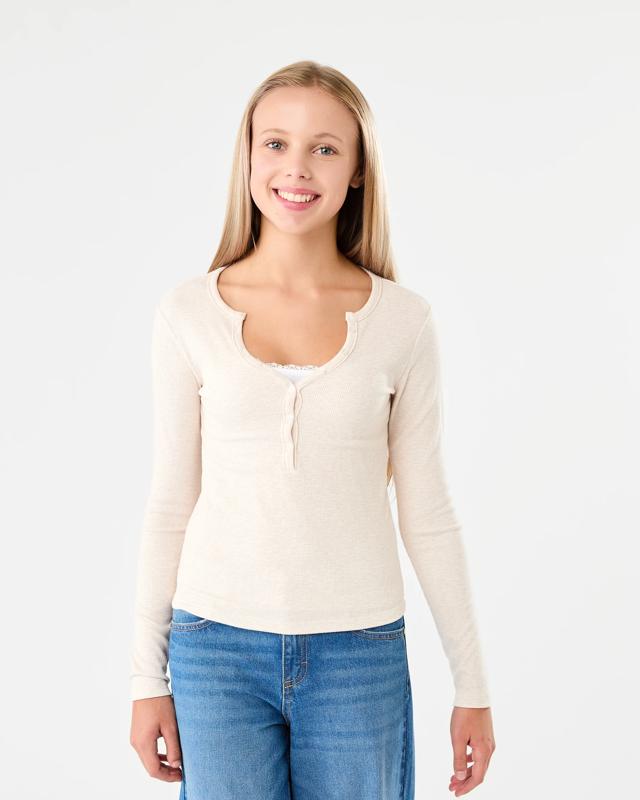 Long Sleeve Henley T-s