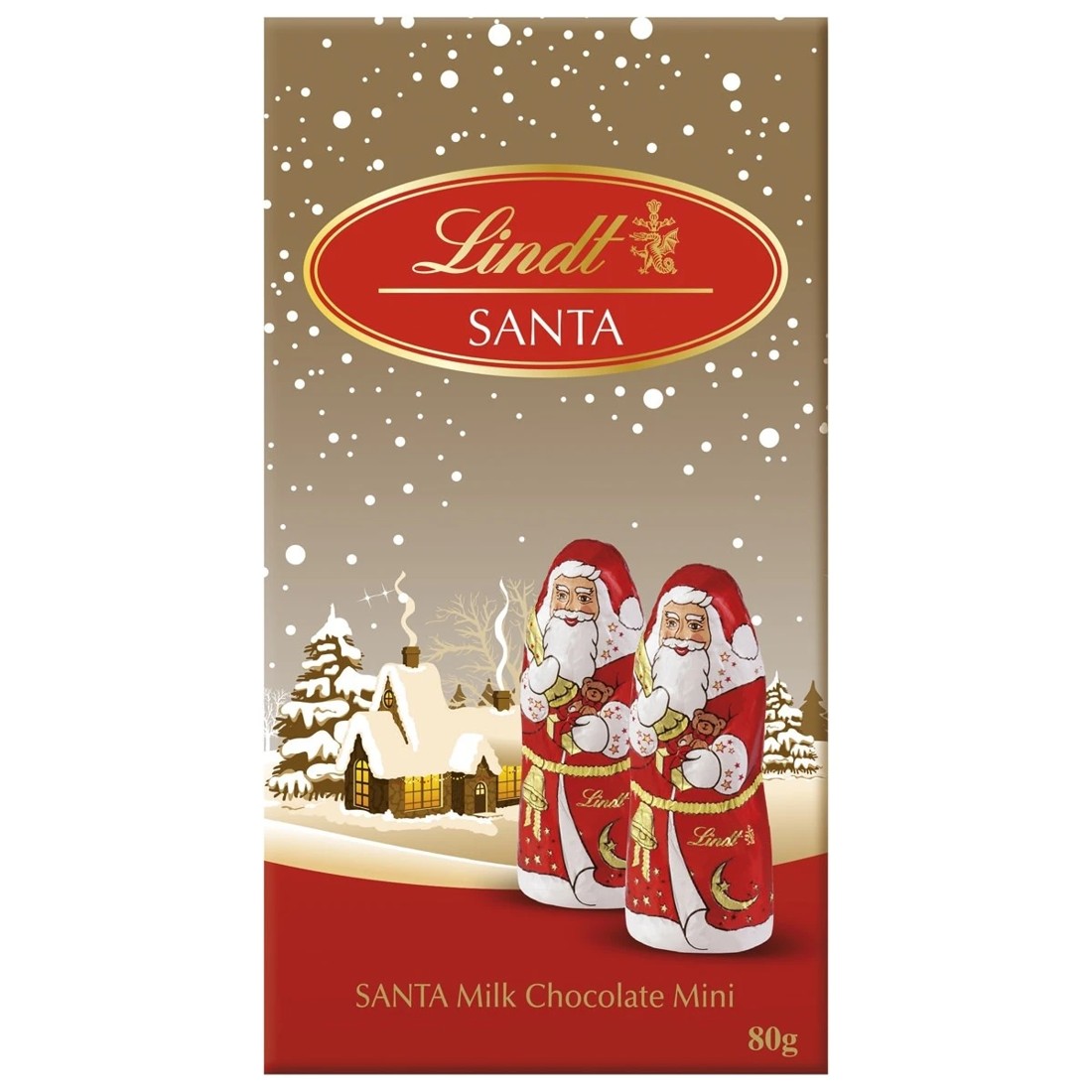 2 Lindt Mini Milk Chocolate Santa Bag 80g, 2 of 8