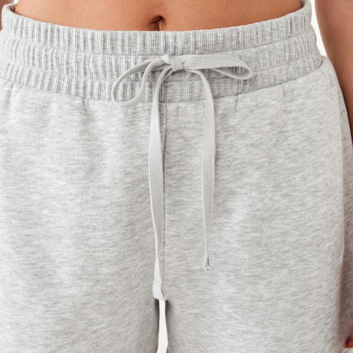 4 Active Womens Fleece Shorts Grey Marle, 4 of 6