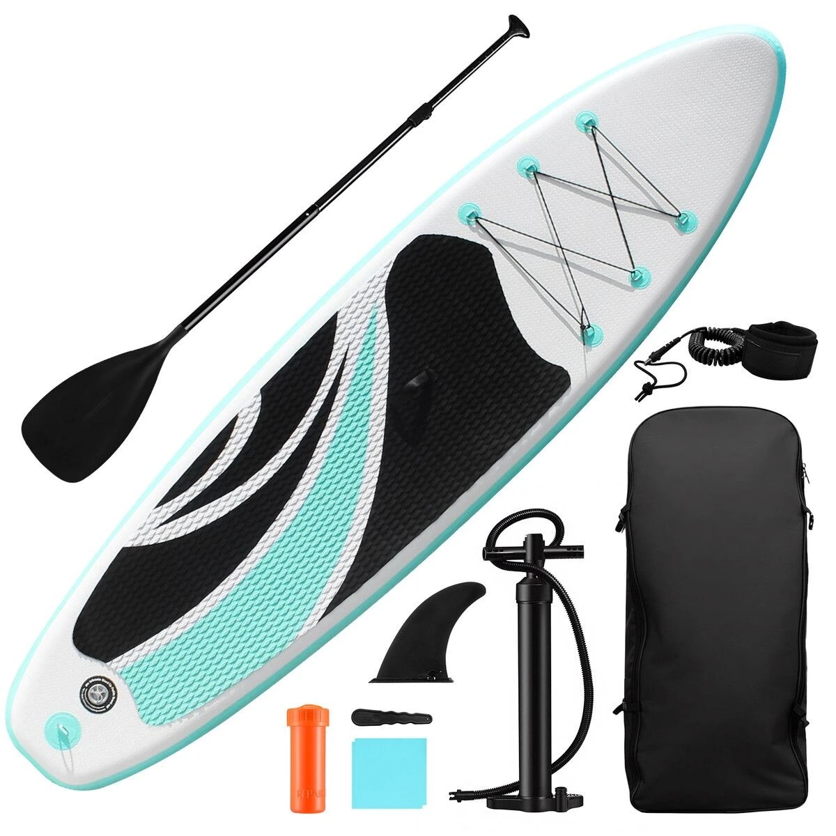1 Ausway Stand Up Paddle Board Inflatable SUP Surfboard Kayak, 1 of 3