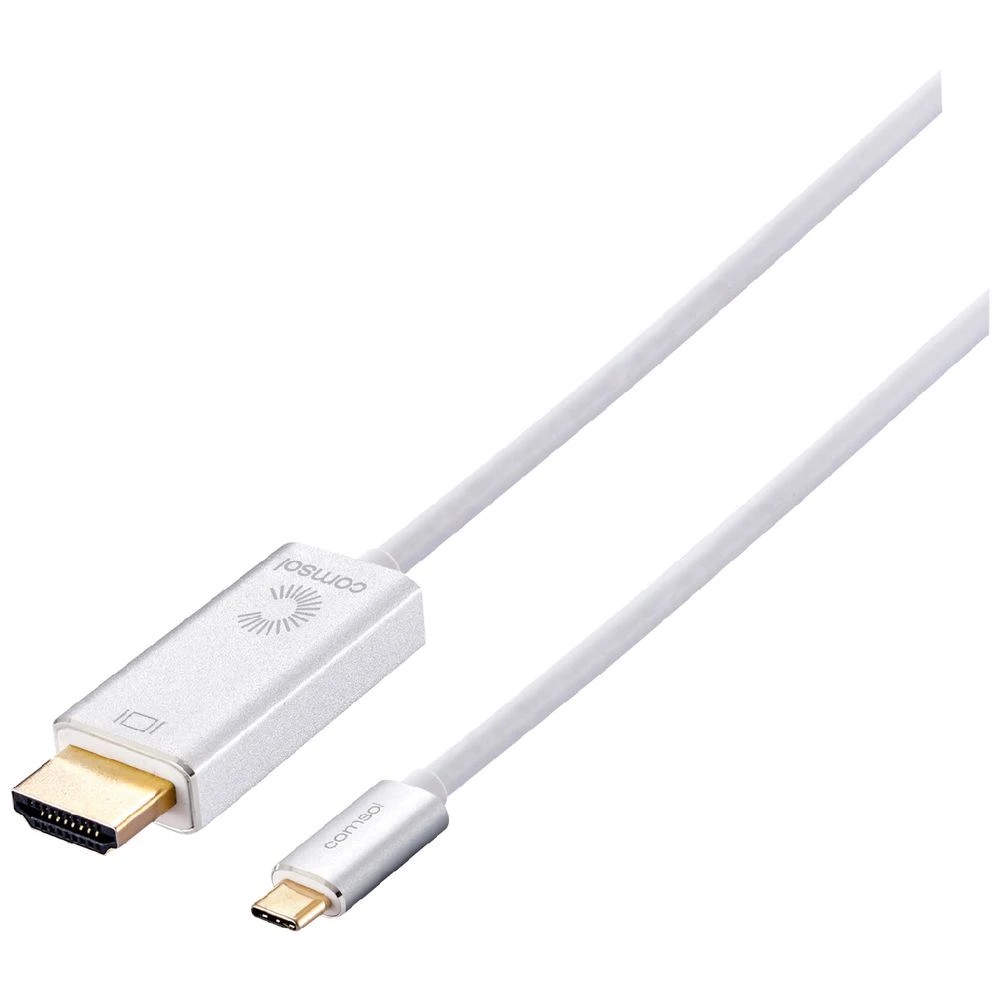 1 Comsol Male USB-C to HDMI Cable 4K2K 1.5m Silver, 1 of 3