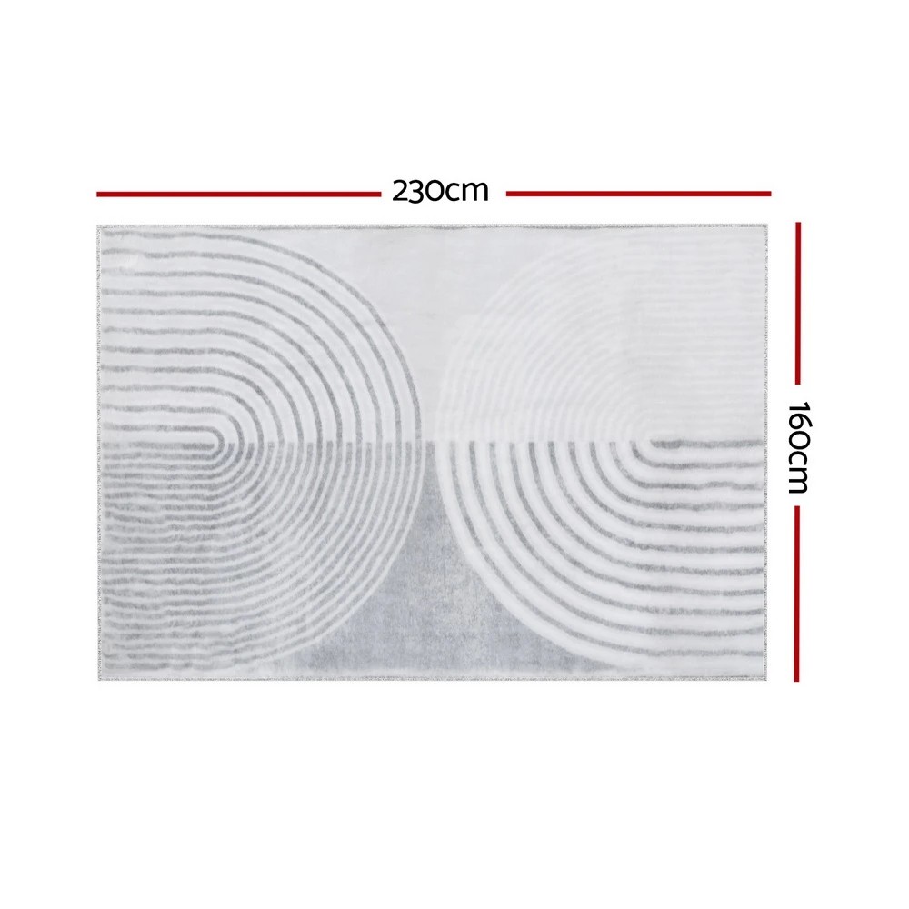 2 Artiss Floor Rug 160x230 Washable Mat Carpet Faux Fur - Multi, 2 of 4