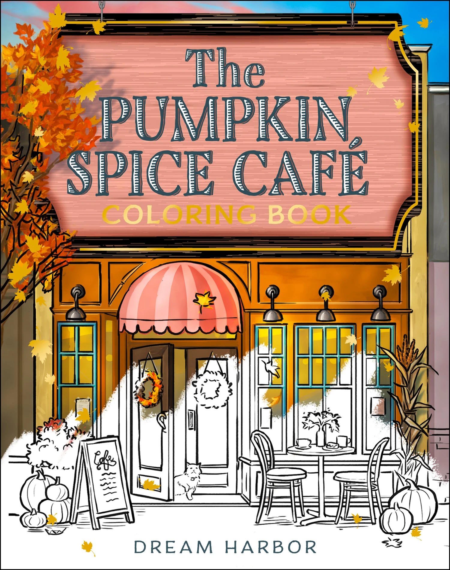 1 The Pumpkin Spice Cafe Coloring Book by Laurie Gilmore - Book, 1 of 1