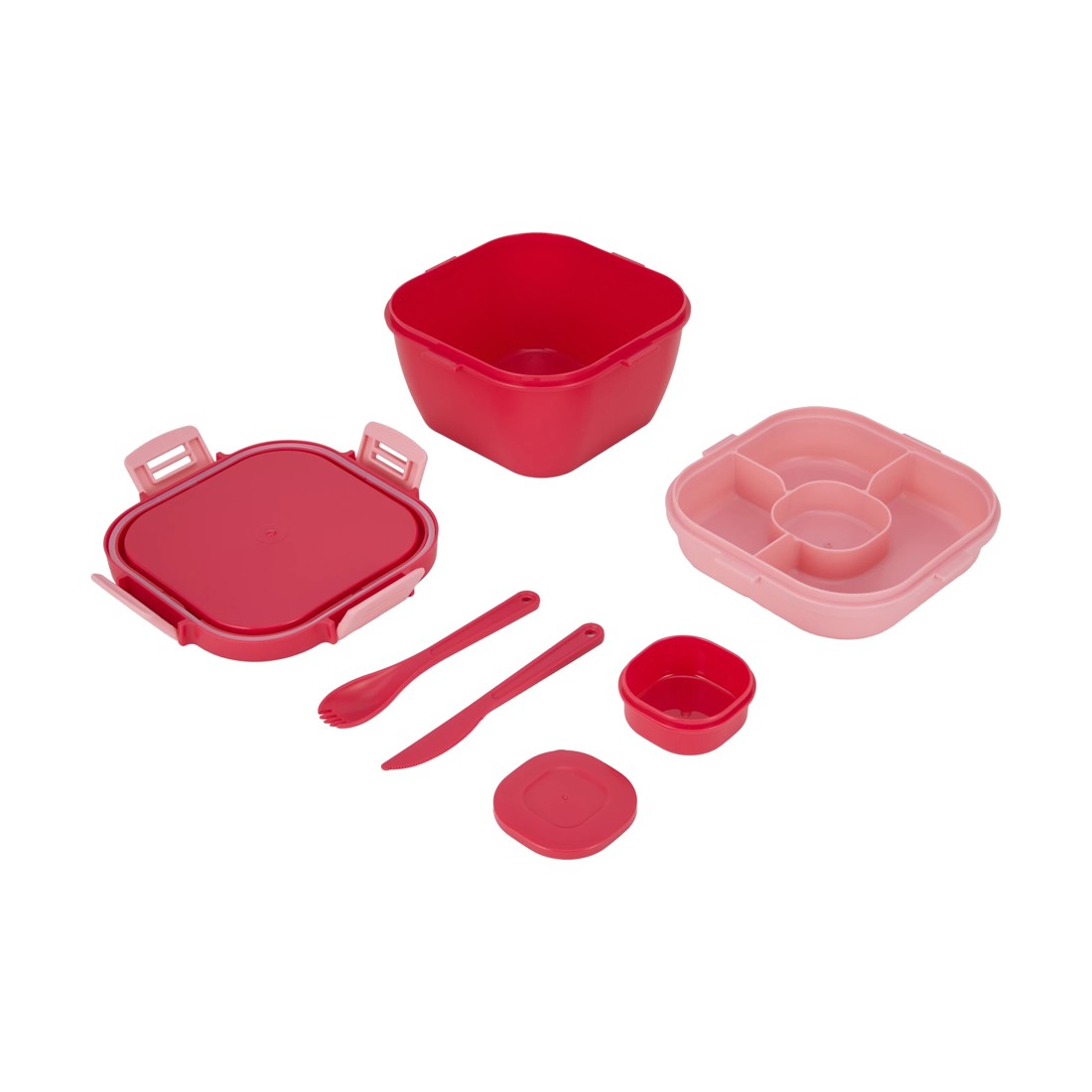 6 Red Salad Bowl, 6 of 8