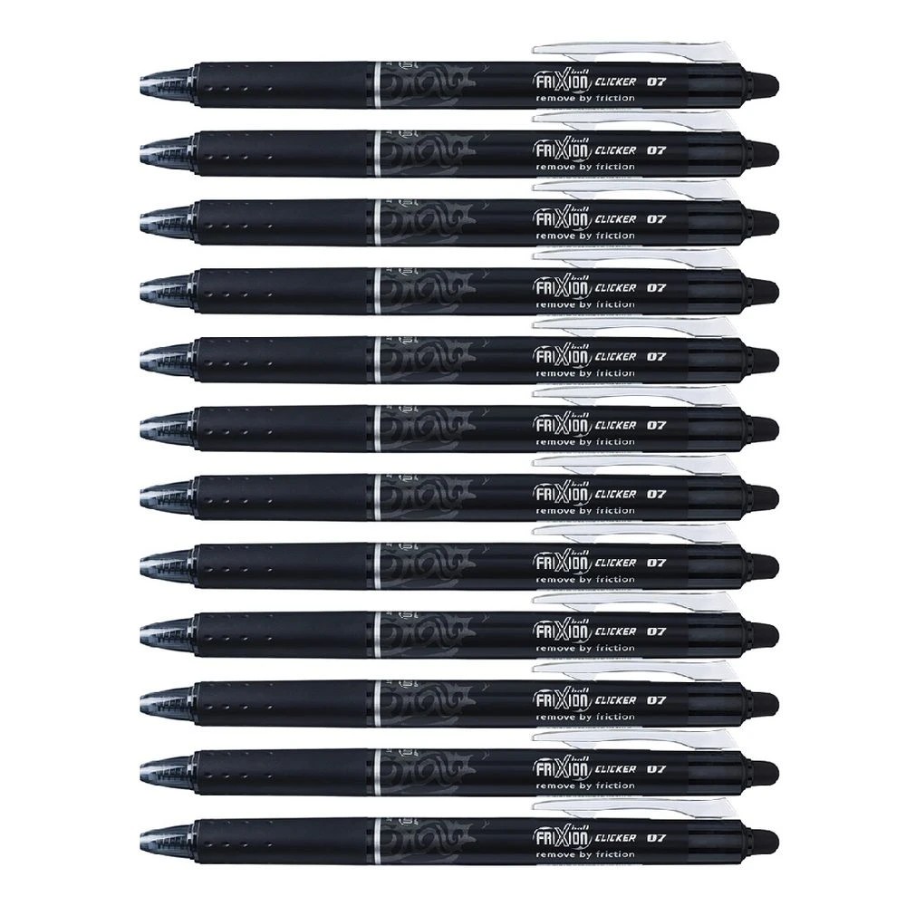 3 PILOT Frixion Clicker Erasable Gel Pen 0.7mm Black 12 Pack, 3 of 3