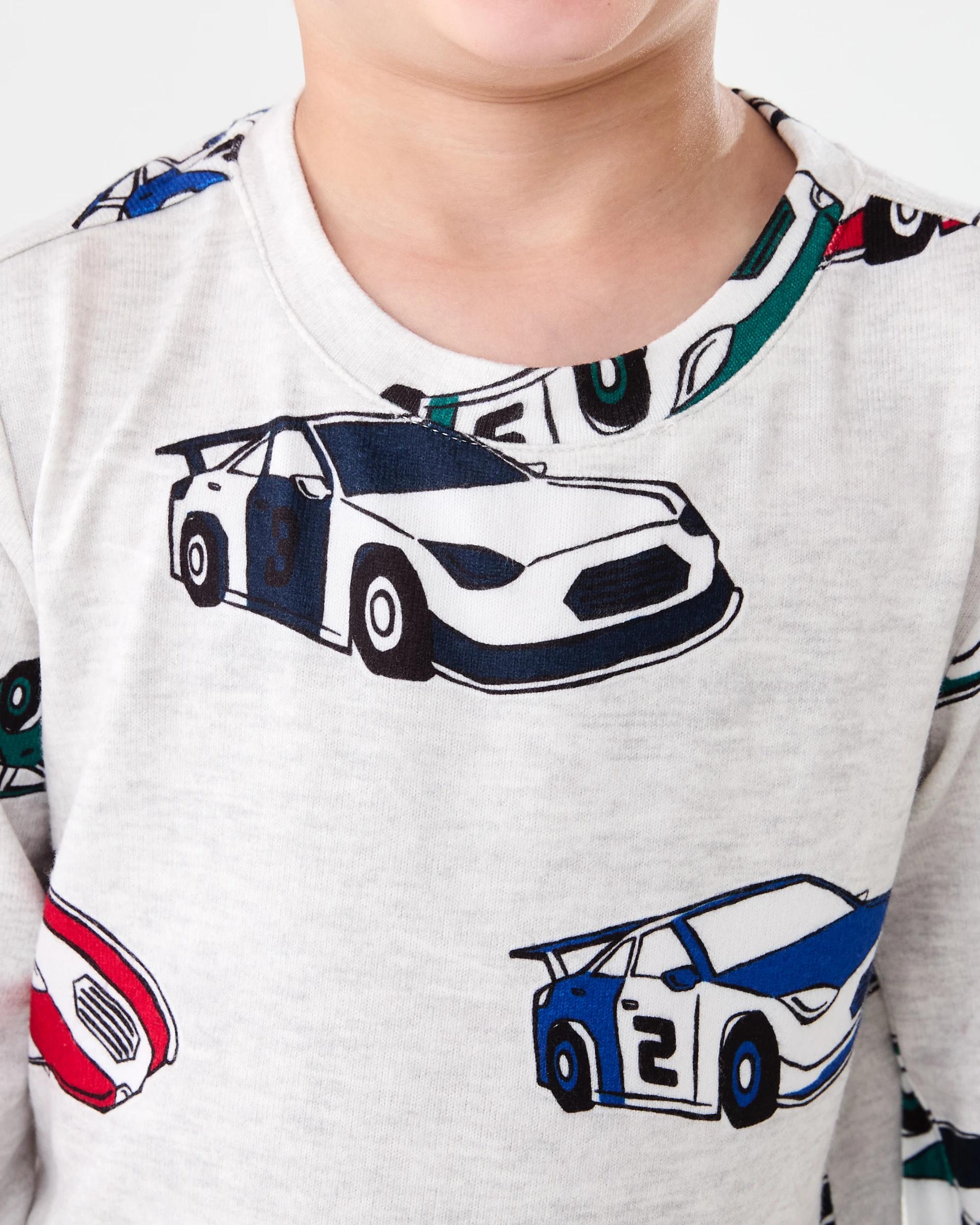 4 Hacci Pyjama Set Grey Car, 4 of 6