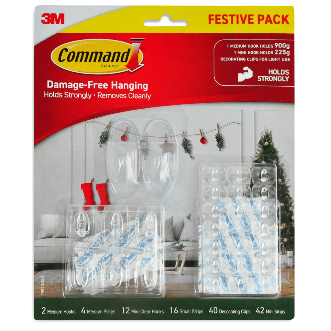1 54 Pack 3M Command Festive Hooks - Multi, 1 of 1