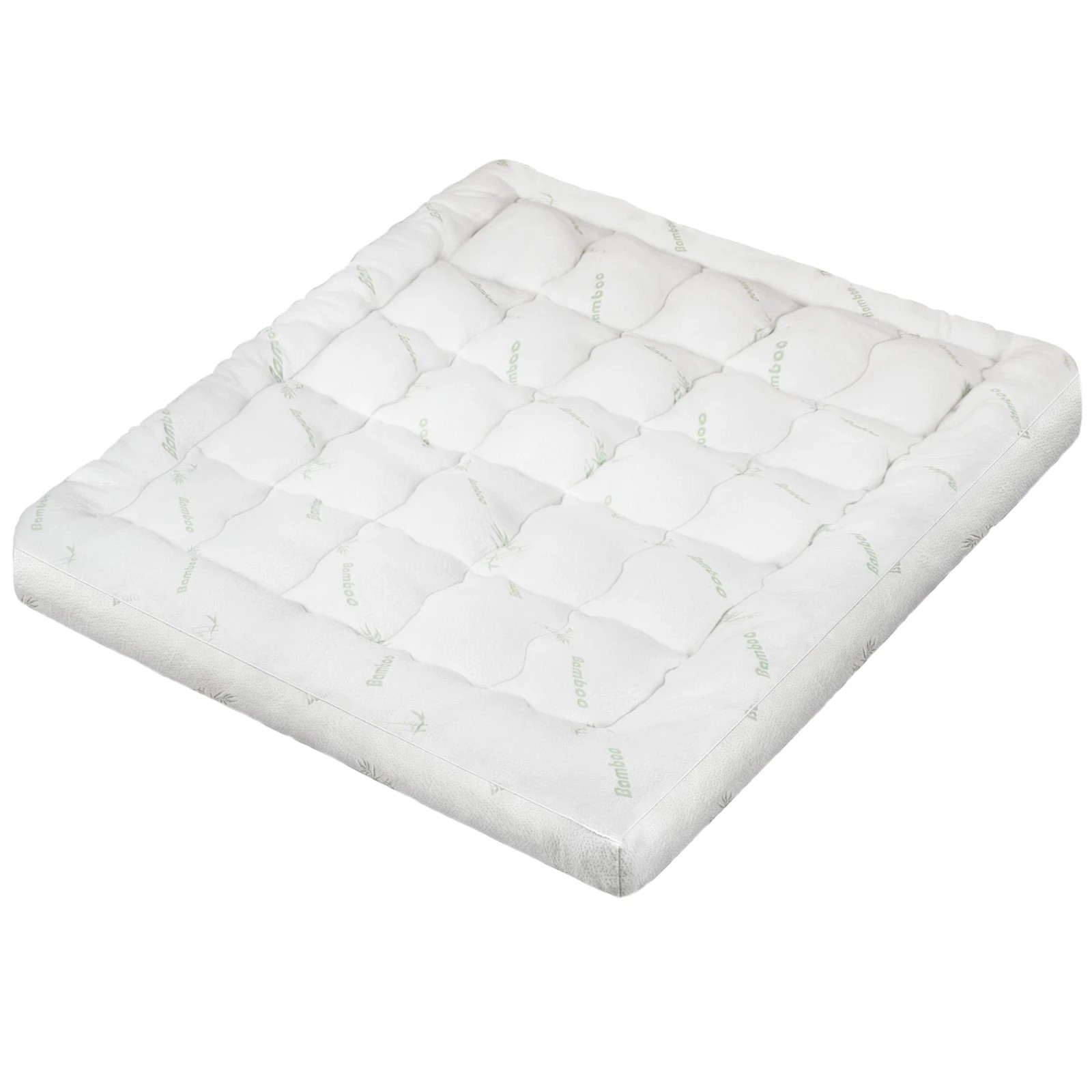 1 Starry Eucalypt Bamboo Fibre Pillowtop Mattress Topper Underlay Pad 11cm - King Single Bed, 1 of 6