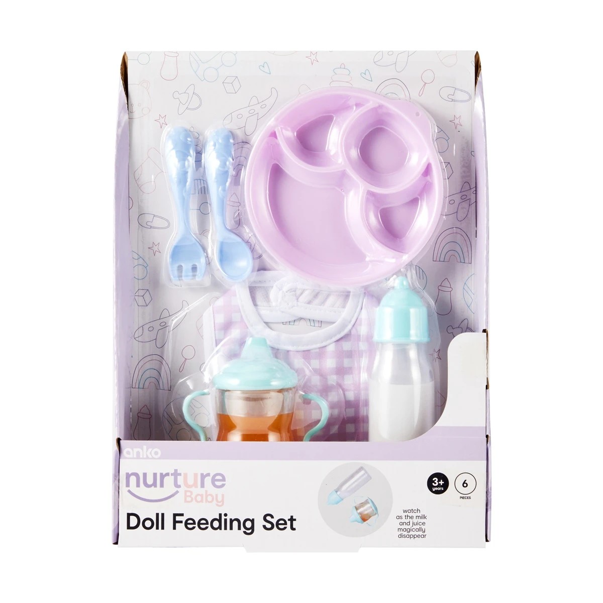 1 6 Piece Nurture Baby: Doll Feeding Set, 1 of 7