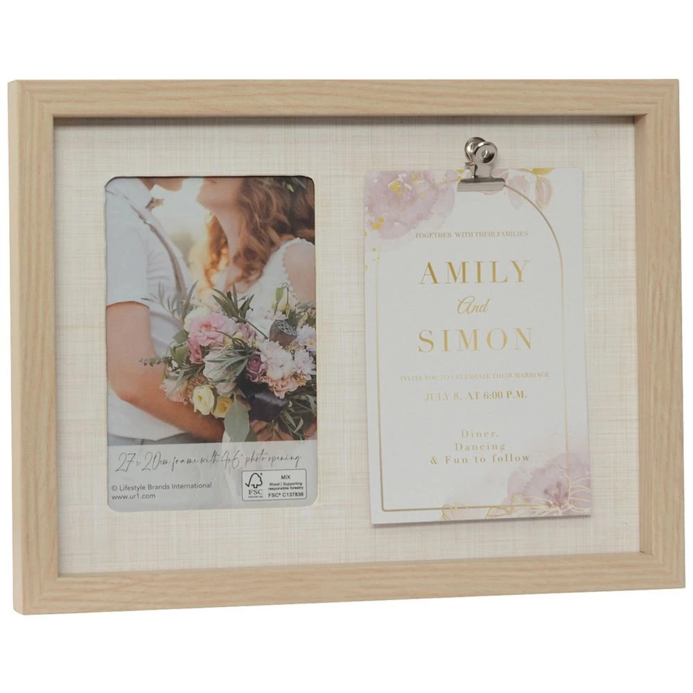 1 Piper 6x4" Frame with Clip Oak, 1 of 4