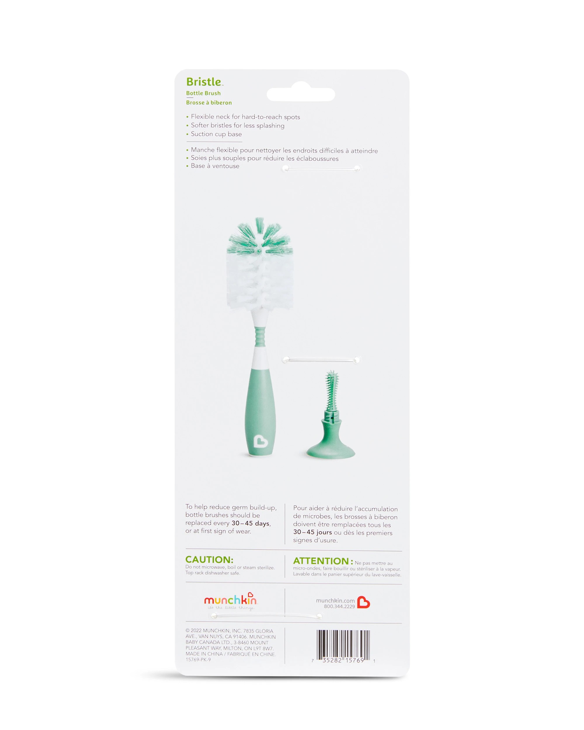 8 Munchkin Bristle Bottle Brush - Assorted - Multi, 8 of 8