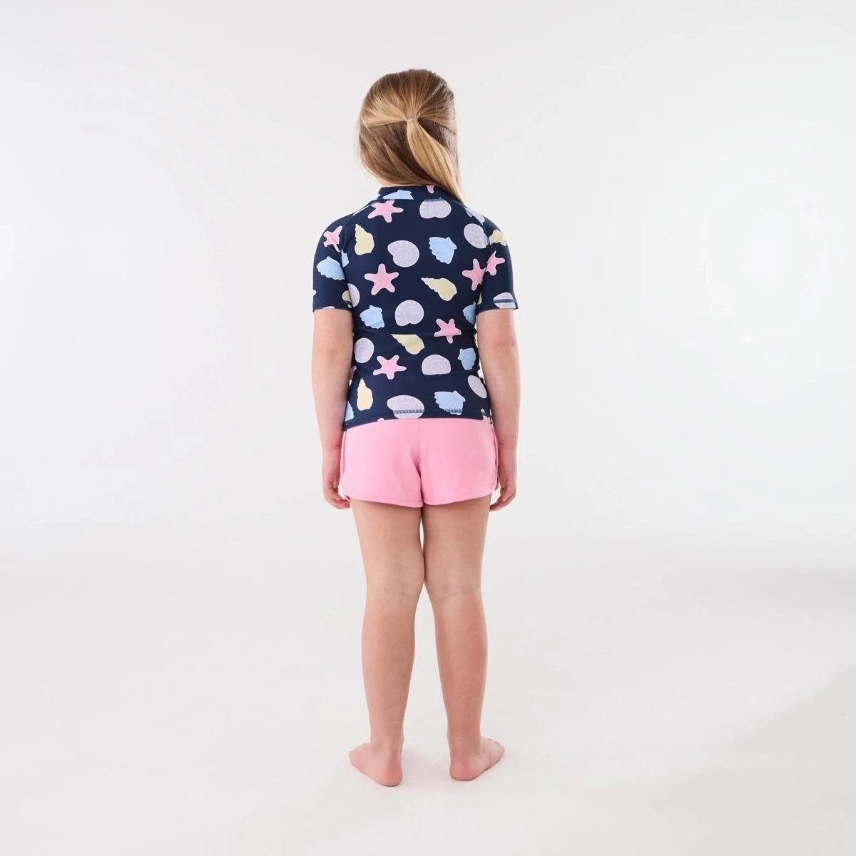 6 Print Rash Vest SEA SHELL DEEP INDIGO, 6 of 6