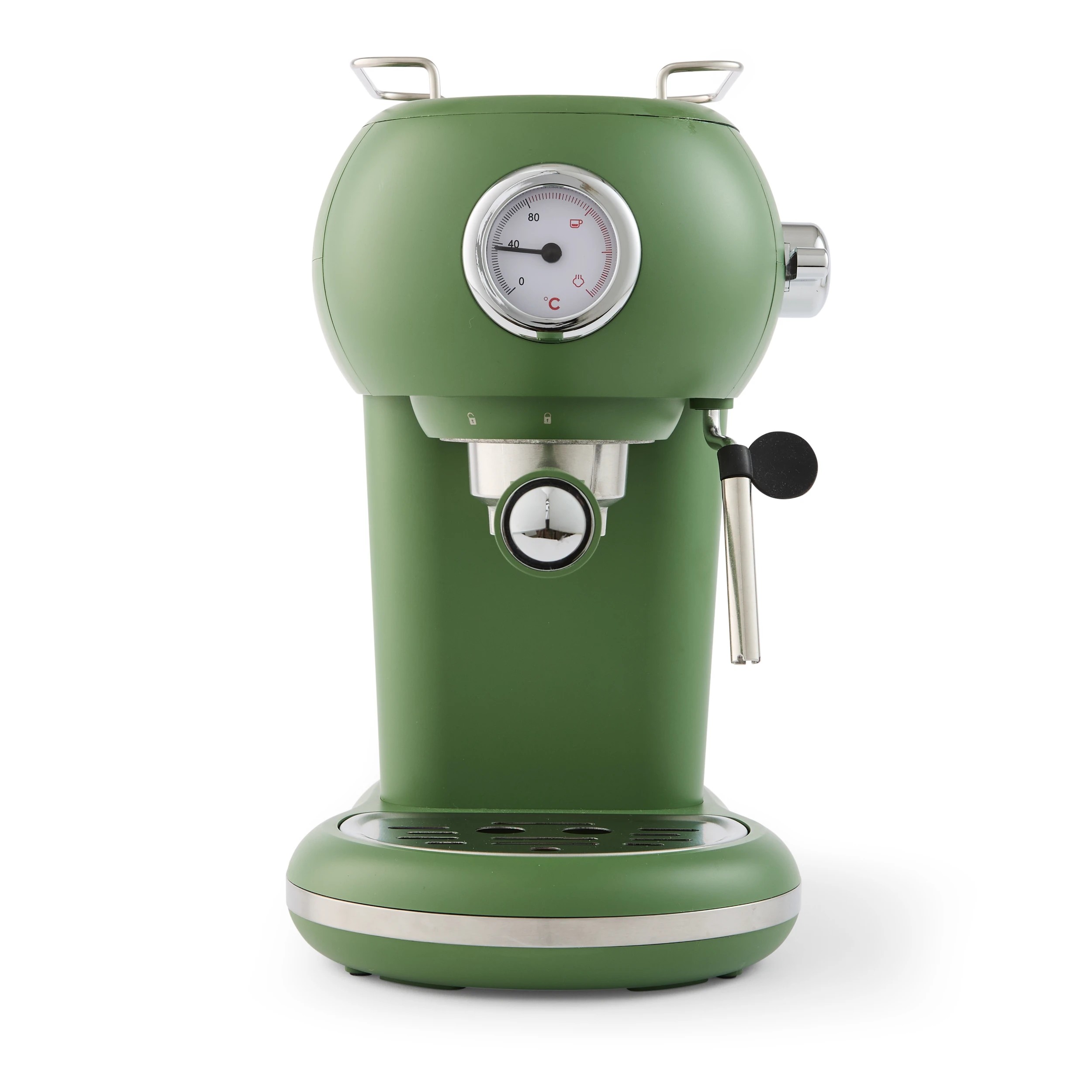 5 Retro Espresso Coffee Machine - Green, 5 of 8