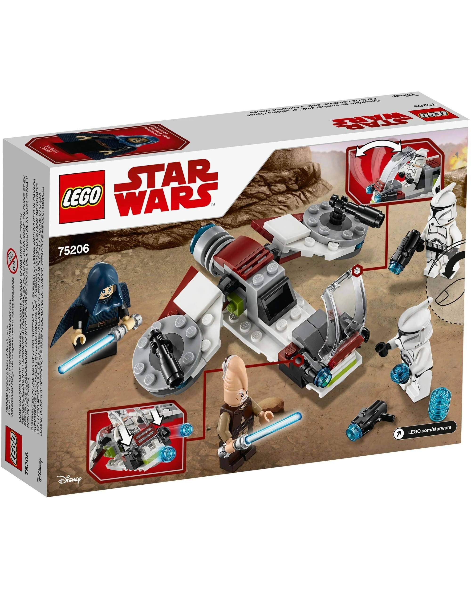 4 Lego Star Wars 75206 Jedi-Clone Troopers BattlePack, 4 of 4