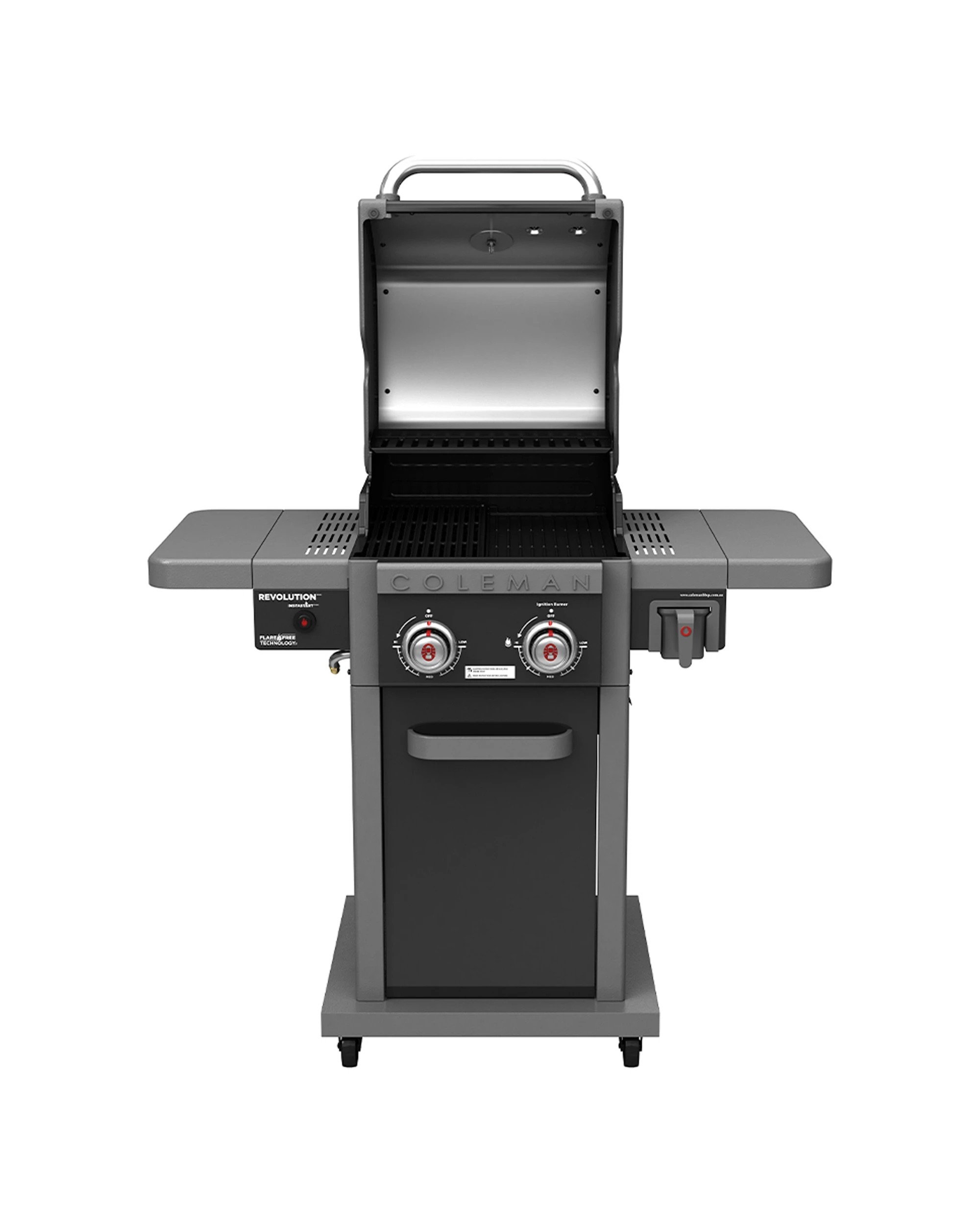 5 Coleman Revolution 2 Burner BBQ With Folding Shelves Instastart Ignition - Black, 5 of 9