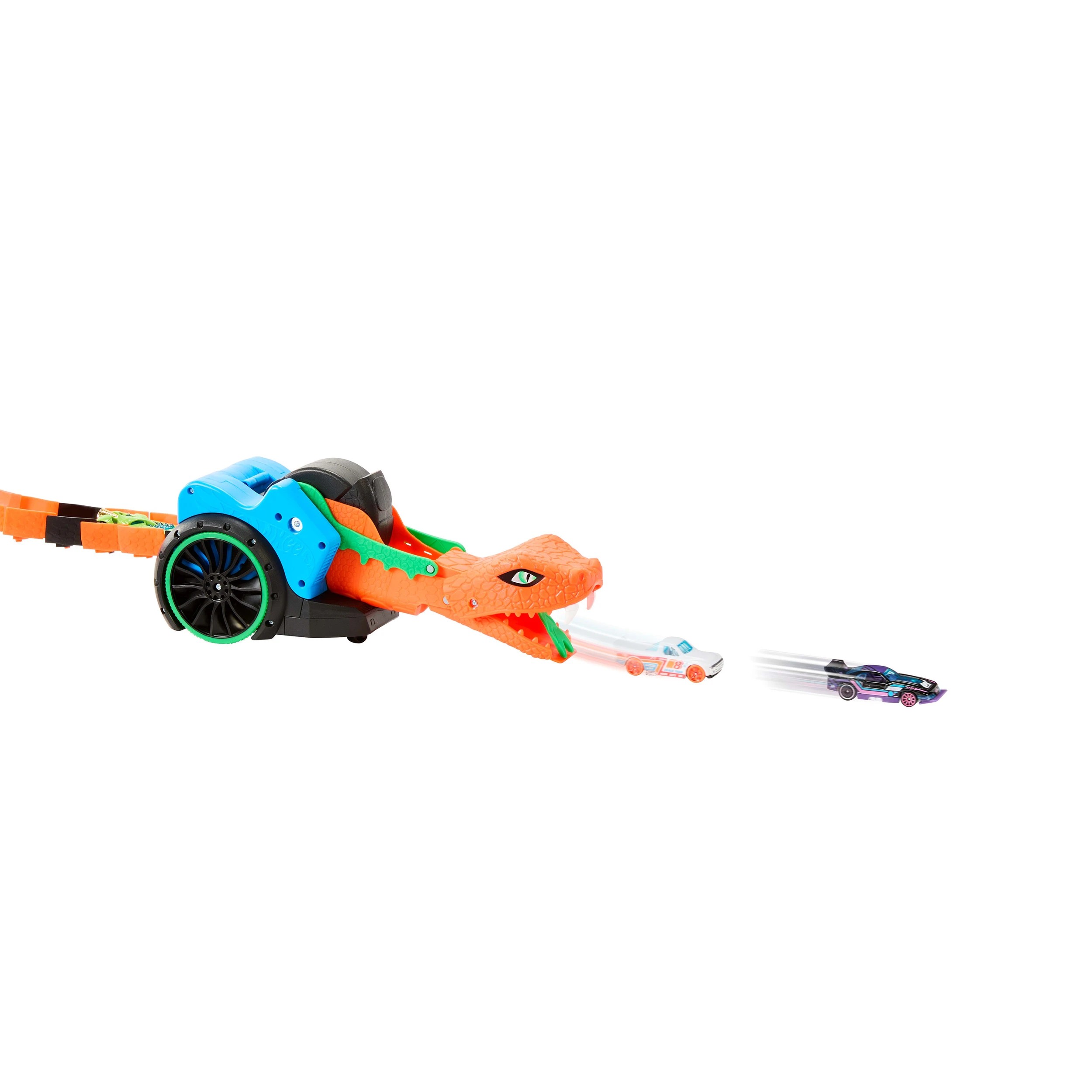 4 Hot Wheels Let’s Race Slither ‘N Strike RC & 1 Toy Car, 4 of 7