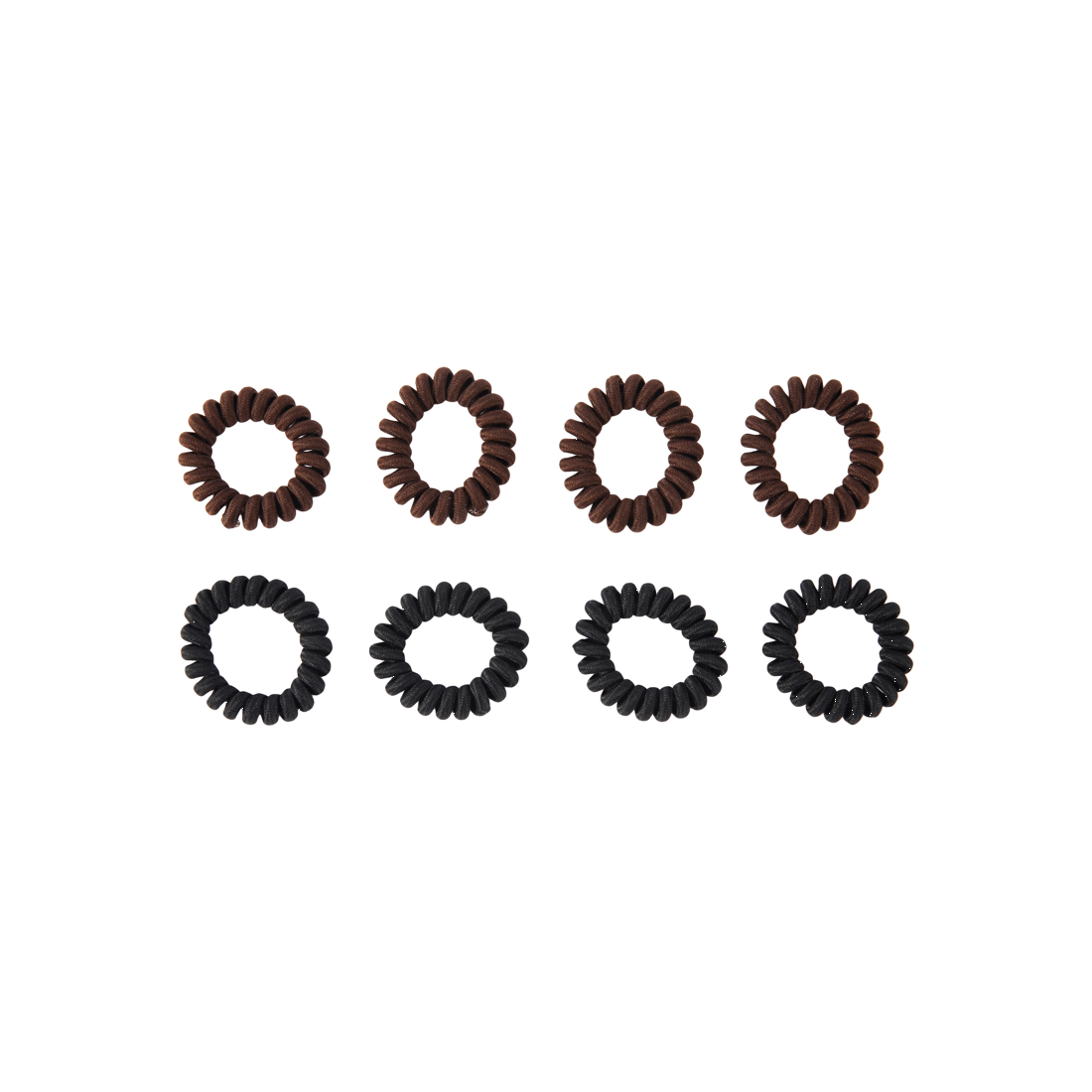 2 OXX Haircare 8 Piece Spiral Hair Elastics - Black and brown, 2 of 4