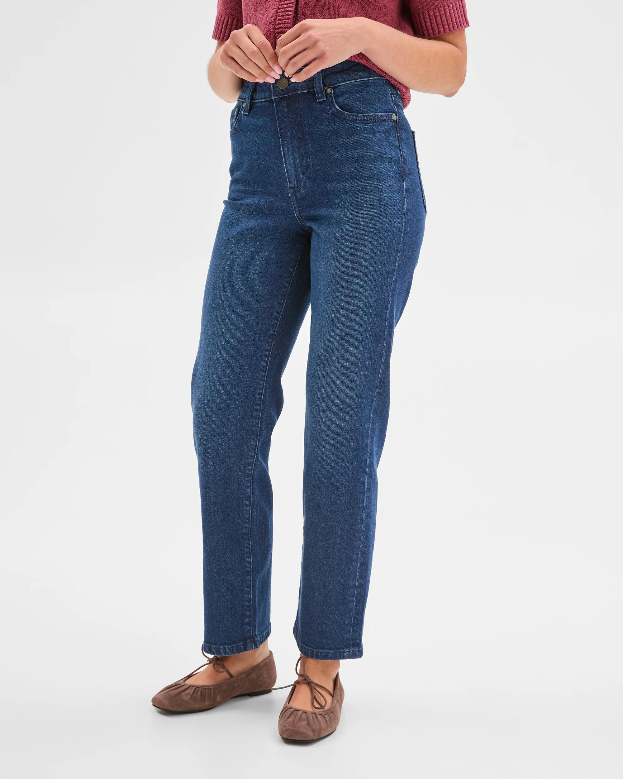 4 Target Petites Bella Straight Leg Denim Jeans MOONLIGHT, 4 of 6