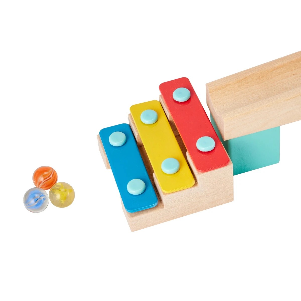 8 79 Piece Wooden Marble Run Set, 8 of 11