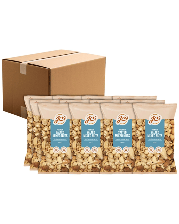 JC's Mixed Salted Nuts 350g 12 Pack